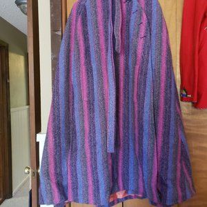 Women's Vintage Jimmy Hourihan 100% Wool Cloak, Donegal Twead, Made in Ireland